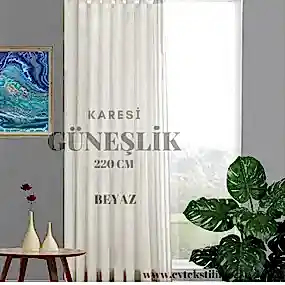Karesi Güneşlik Beyaz 220 cm