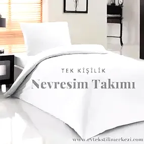 Otel Nevresim Takımı Tek Kişilik 60 Tel