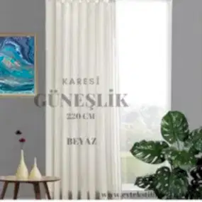Karesi Güneşlik Beyaz 220 cm