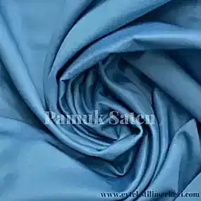 Düz Renk Pamuk Saten Kumaş 86 Tel