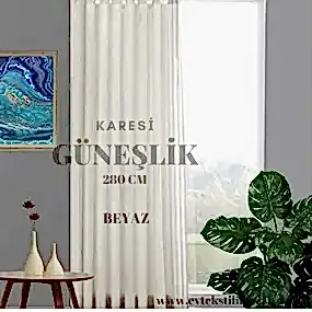 Karesi Güneşlik Beyaz 280 cm
