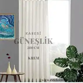Karesi Güneşlik Krem 280 cm